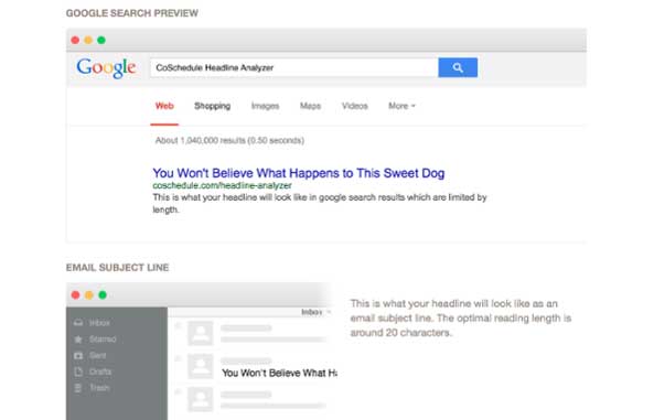 google search preview