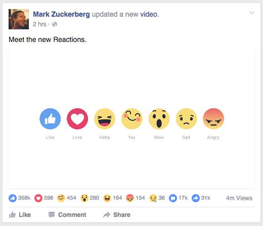 Get Facebook reactions anywhere