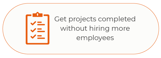 Get project completed without hiring more employees